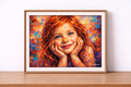 Vibrant portrait in a minimalist setting 2